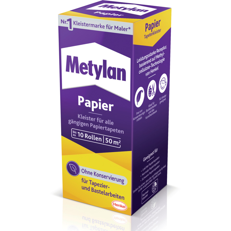 Tapetenkleister 125g ohne Konservierungsmittel METYLAN 9H MPP40